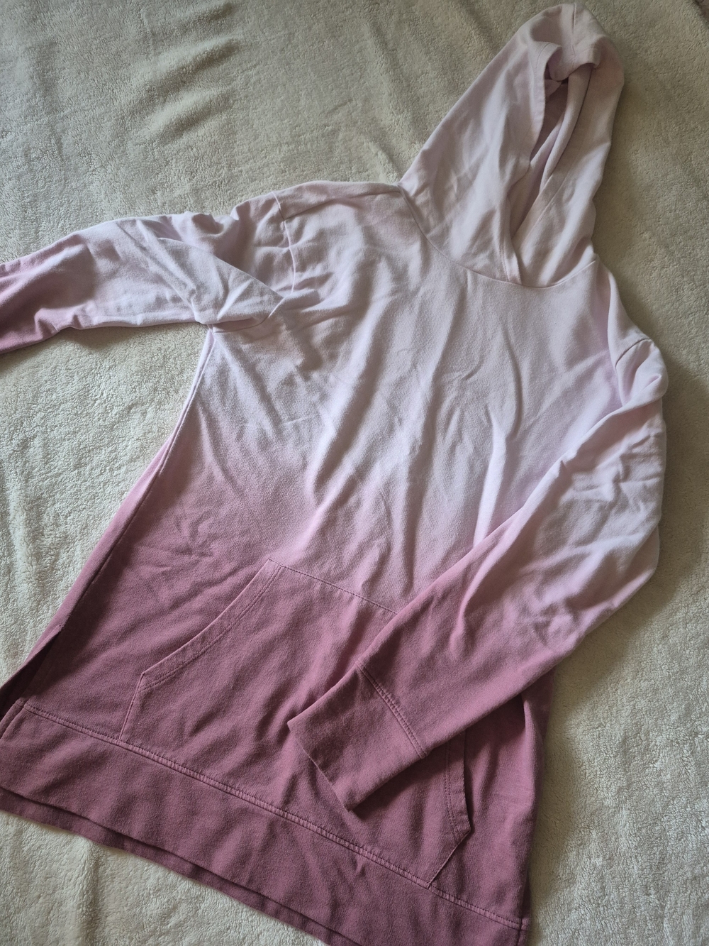 Women's Ombre Pink Hoodie - Comfortable Pullover